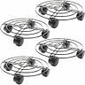 194425014275 Bright Creations Metal Plant Caddy With Wheels For