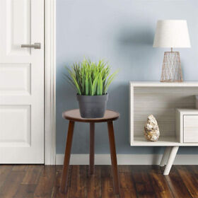 Fsugknse2n 2 Pack Small Round Side Table Mid Century Tripod Plant Holder Home 16.5in Tall