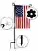 Gwr-1 2-sided Greenwer Flags Weatherproof American Flag With 32-inch Metal Wrought And 641945092660