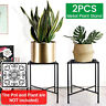 Tax7976169 2 Tier Metal Plant Stand In Outdoor Garden Balcony Round Flower Pot Holder Rack