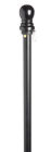0536483 20065 Evergreen Black Metal Flag Pole 053648200653