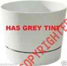 20086 Pot Grey Outdoor Novelty 8.5 Cylinder Plants Pots 2 Profile