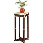 2033wht Legacy Decor Inch Cherry Wood Square Plant Stand 712323988469