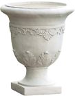217266 Noble House Planter Urn In White Stone Antique 0843485124140