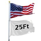 22bcf1f6 Gzyf Ft Telescopic Flag Pole Kit Aluminum Us 4894660102275