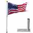 22flpfps001-20-n Yescom 20 Telescopic Aluminum Flagpole Tire Mount Stand Bracket Kit Usa Flag Ball Pole 640671070157