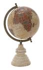 24495 Deco Metal Wood Pvc Globe 758647244959
