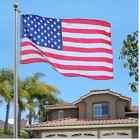 25-ft-flag-pole-01980 Flag Pole Cost A Way Residential 25 Ft 3x5 Us American Halyardpole Kit Aluminum Adjust 723436101980