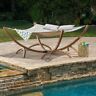 262792n7 Noble Rowe Contemporary Outdoor Square Hammock With Stand Pool Porch