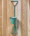 2761948 Afoyft Green Rake Wrought Iron Tool Planter Flower Pot Wall