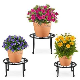 3 Pack Metal Plant Stands For Indoor And Outdoor Patio Planters Holder Flower Po