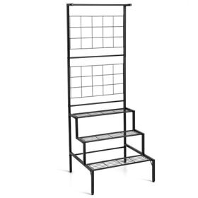 Ta10019 3 Tier Hanging Plant Stand Ladder Shelf Tall Out Indoor