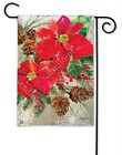 30128 Breeze Art Breezeart Poinsettia With Pine Cones Garden 843259120323