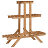 3013109 Vidaxl Vida Xl Solid Firwood Plant Stand Garden Outdoor Holder