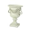 304068 Great Deal Furniture Buena Outdoor Cast Stone Urn White Color