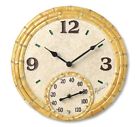 3078843 Clock Thermometer 14 Id . Bamboo Polystone