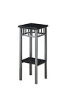 3094 Monarch Classic Style Black Silver Metal Plant Stand Home Accent Decor I 021032258221
