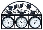 3134487 Thermometer Id Clock Metal Outdoor