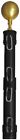 320088-black Fortisvex Black Anodized Telescoping Flagpole