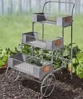 3220535 Afoyft Flower Cart Planter Garden Yard Lawn Art Porch Patio