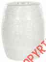Acs4502b 3303755 Garden Everest White Ceramic Embossed Id Stool