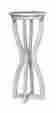 3404630 25714 Uttermost Wooden Plant Stand In Aged White Finish Id 792977257142