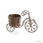 34896 Serrv Super Cute Small Metal Tricycle Planter