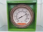 22-2300 352246 Garden Treasures Rope Weave Weather Thermometer Temp Celsius Fahrenheit