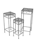 8055724 36110 Privilege Piece Black Metal Nesting Square Plant Stand 805572361104
