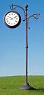 36357 Metal Pedestal Clock Outdoor 745528536357