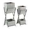36798 Decmode Modern And Inch Silver Square 758647367986