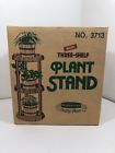 3713 Rubbermaid Vintage Plant Stand Walnut