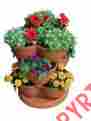 373066 Akro Mils Tiered Stacking Plant Pots Flower Garden Planter Holder Herbs Berries Tomatoes 721371373066
