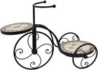 37779 Three Hands Bicycle Plant Holder Multi Colored Mosaic 0726674377797