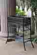 3466-ant-bk 38288 International Caravan Iron Outdoor Indoor Plant Stand Id