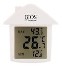 4.25-inch 057475314231 Thermor Bios Indoor Outdoor Digital Suction Cup Thermometer White X