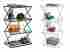 4-tier Folding-4-tier-shelf-rack-25879 Exy41b-folding-4-tier-shelf-rack Flowerhouse Folding Shelf Rack Portable Metal Storage Organizer Tower Indoor Outdoor