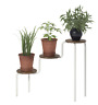 4079890com Novogratz Modern Plant Stand Tier Metal Wood Indoor 029986407900