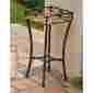 4114-ps-hy International Caravan Valencia Resin Wicker Steel Square Plant Stand Honey 700493041145