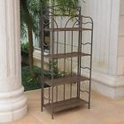 4121-abn International Caravan Valencia Wide Plant Stand Brown 700493936922