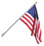 4168 Annin Flagmakers Flag Pole Aluminum Silver Satin 000264270362
