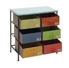 42510 Deco Metal Wood Storage Chest By 758647425105