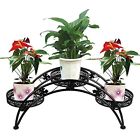 432178967 Dazone Arch Plant Rack Metal Patio Stand With Holder Black