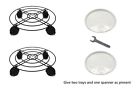 43235-107700 Coisound Pcs Metal Round Plant Dolly With Wheels 603335359753