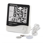 4344819574 Vadiv Digital Thermometer Hygrometer Indoor Outdoor Temperature Meter 656664120839