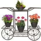 43647 Garden Patio Cart Stand Flower Pot Plant Holder 674775443647