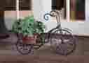 45346 Plant Stands Bicycle Garden Stand Flower Pots Plants Display Outdoor Indoor Decor Iron 763152245346