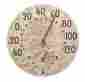 46670410 Whitehall Products New Outdoor Fossil Sumac Thermometer Clock Weathered Limestone Garden Backyard