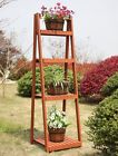 482403 Convenience Concepts Outdoor Plant Stand Flower Garden Pot Display Wooden Shelf Planter Decor Table 725627482403