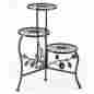 48478 Gifts Decor Plant Stand Shelf Garden Flower Pot Outdoor Iron Holder Beautiful Design 0793052148478